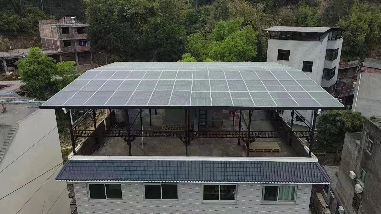 内江15kw+10kwh自建别墅家庭光伏储能系统